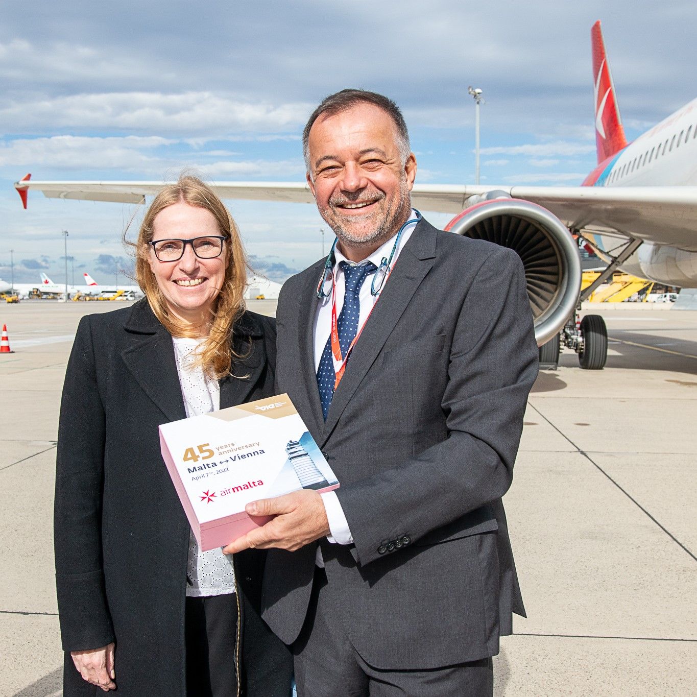 ‘Non-stop to the jewel in the Mediterranean’: Vienna Airport joint-CEO celebrates 45 years of continued Air Malta service