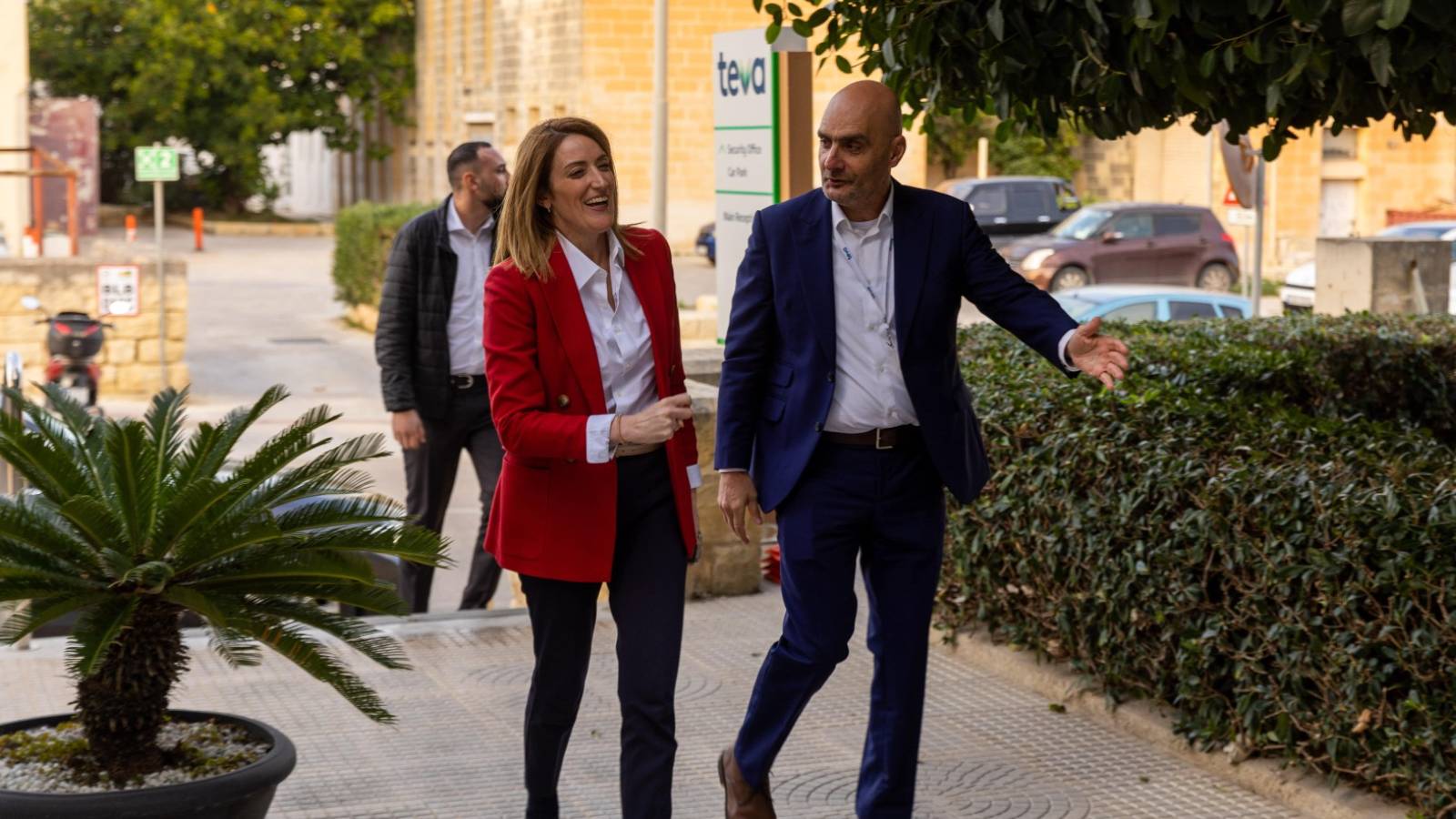 EP President Roberta Metsola visits Teva Malta