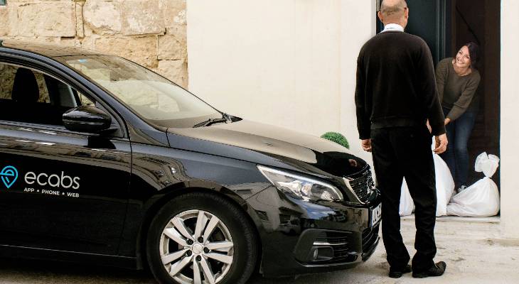 myfood.mt home deliveries in collaboration with eCabs Delivers