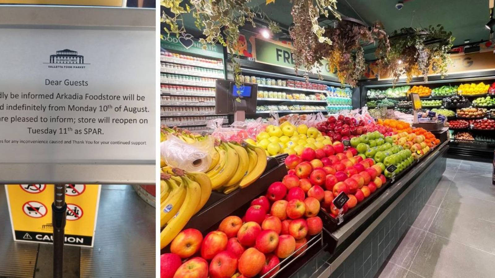 Arkadia supermarkets become SPAR after Azzopardi acquisition